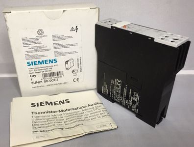 Siemens Thermistor Motorschutz PTC 3UN21 00-0CC7 Neu