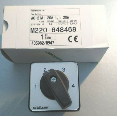 SÄLZER Nockenschalter M220-648468 Cam switch 4-stufig