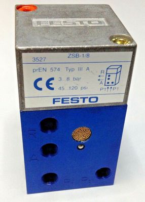 Festo 3527 Zweihand-Steuerblock ZSB-1/8