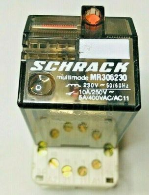 Schrack Multimode MR306230 Relais mit Sockel Multimode-Relais