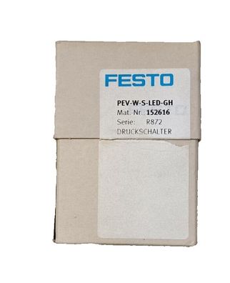 FESTO 152616 Druckschalter PEV-W-S-LED-GH Druckschalter Neu OVP