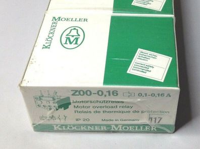 Klöckner Moeller Z00-0,16 Motorschutzrelais 01 - 0,16 A