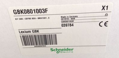 Schneider Electric 039784 Adaptersatz GBK0801003F Lexium GBK NEU OVP