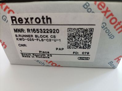 Rexroth R165322920 Kugelwagen Ball Carriage