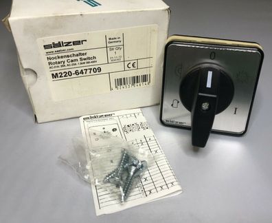 SÄLZER Nockenschalter M220-647709 Rotary Cam Switch 20A