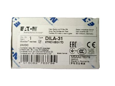 Eaton Electric Hilfsschütz DILA-31 / 24VDC EAN: 4015082763794