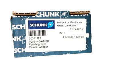 Schunk PGN+40-AS-EB Parallelgreifer pneumatisch mit Zubehör 5518410