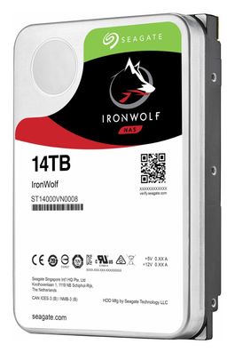 Seagate IronWolf NAS HDD ST14000VN0008 - 14TB 3,5 Zoll SATA 6 Gbit/s CMR