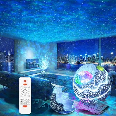 LED Sternenhimmel Projektor, Planetarium mit Fernbedienung, Bluetooth Lautsprecher