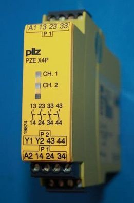 Pilz PZE X4P Erweiterungsrelais 24VDC 4n/o fix