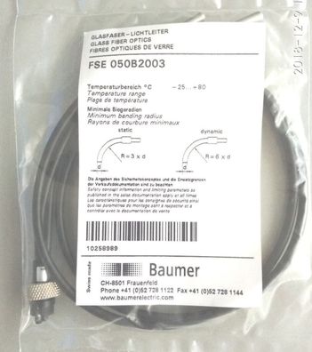 Baumer electric Glasfiber Optics FSE FSE 050B2003 - unused