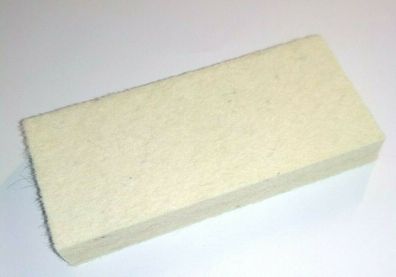 Hochwertiger Wollfilz Weiß / /eige 33 x 75 x 10 mm Stärke Filzplatte