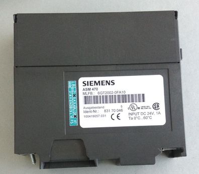 Siemens Moby ASM 470 Typ 6GT2002-0FA10 / Typ 6GT2 002-0FA10