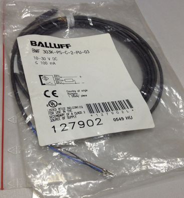 Balluff 127902 Magnetfeld Sensor BMF 303K-PS-C-2-PU-03 NEU