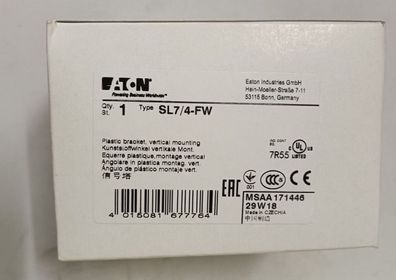 EATON Electric Kunststoffwinkel SL7/4-FW vertikale Montage EAN: 4015081677764