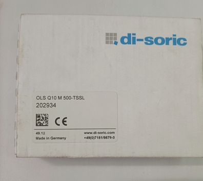 di-soric Laser-Einweglichtschranke OLS Q10 M 500-TSSL 202934 OVP