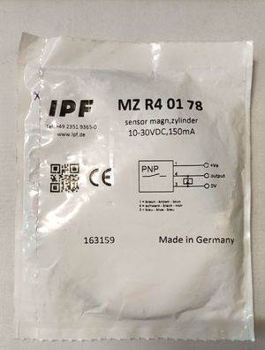 IPF MZ R4 01 28 Näherungssensor Reed-Sensor magnetisch Rundnut NEU OVP