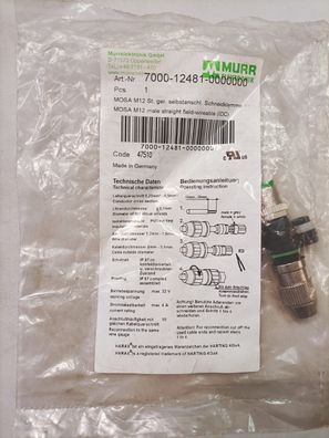 MURR Elektronik 7000-12481-0000000 | MOSA M12 Schneidklemme