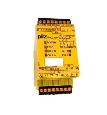 Pilz PNOZ X8P-Sicherheitsrelais 24V DC 224VAC 3N/O 2N/C 2SO PN0Z 787310