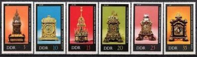 DDR Nr.2055/60 * * Alte Uhren 1975 postfrisch