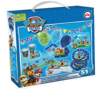 Paw Patrol - Party-Koffer für 6 Personen - Jungs