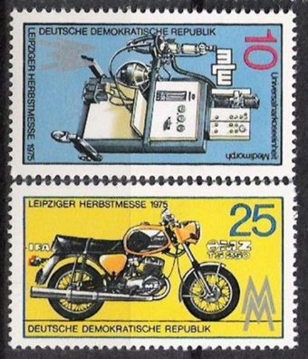 DDR Nr.2076/77 * * Herbstmesse 1975, postfrisch