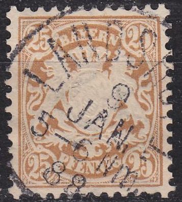 Germany Bayern Bavaria [1881] MiNr 0051 ( O/used )