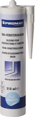 Bau-/Fenstersilikon weiß 310 ml Kartusche PROMAT Chemicals