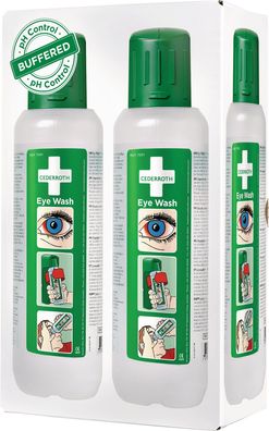 Augenspülflasche 2 x 0,5l DIN EN15154-4 Cederroth