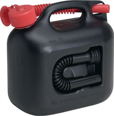 Kraftstoffkanister Premium Inh.5l schwarz 2 Auslaufrohre