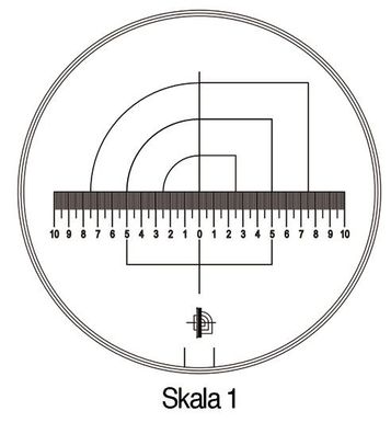 Messskala Tech-Line Skala-D.25/2,5mm Duo-Skala 1-Standard Schweizer