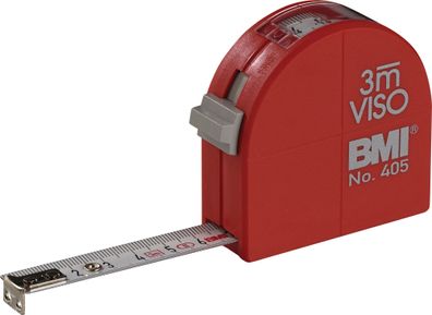 Taschenrollbandmaß VISO L.3m B.16mm mm/cm EG II PA Sichtfenster BMI