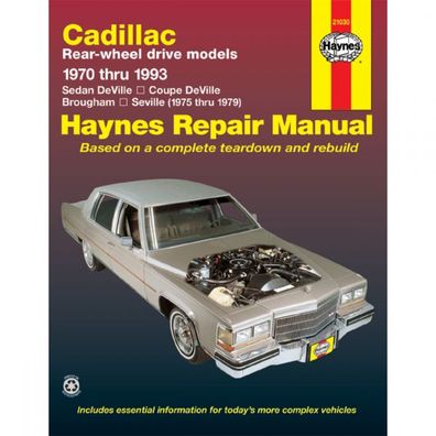 Cadillac DeVille/Coupe/Sedan/Brougham/Seville 70-93 Reparaturanleitung Haynes