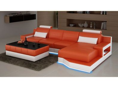 Ledersofa Sofa Usb Wohnlandschaft Bettfunktion Neu Ecksofa Neu Massanfertigung