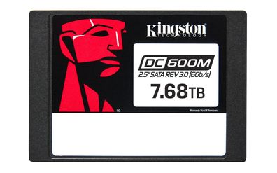 Kingston 7.68TB DC600M 6.35cm 2.5Zoll SATA3 mixed-use data center SSD for enter... ->