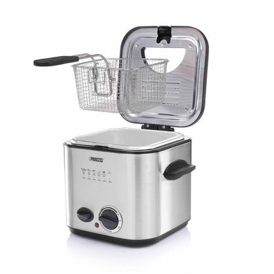 Princess Mini-Fritteuse und Fonduetopf 840 W 1,2 L Silber 182611