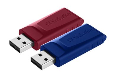 Verbatim 49327 Verbatim USB-Sticks Slider rot, blau 32 GB