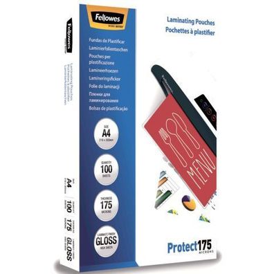 Fellowes® 5308703 Laminierfolie Protect - A4, glänzend, 175 mym, 100 Stück