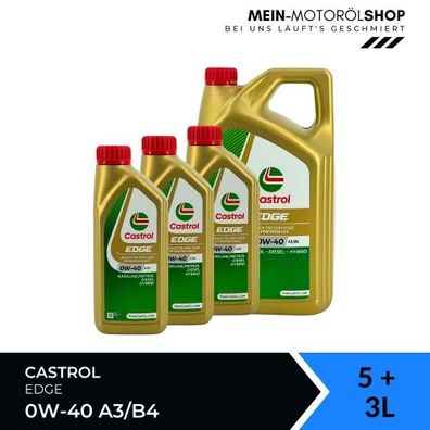 Castrol Edge 0W-40 A3/B4 5 + 3 Liter