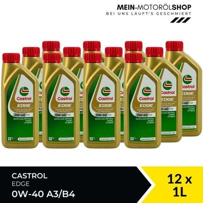 Castrol Edge 0W-40 A3/B4 12x1 Liter