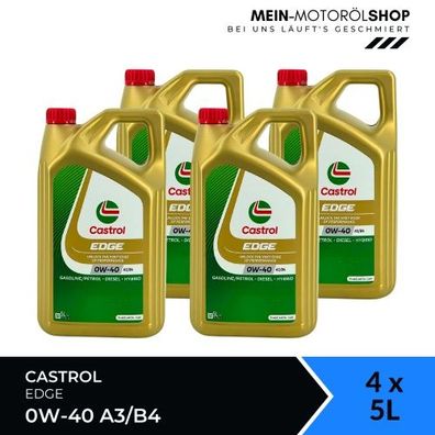 Castrol Edge 0W-40 A3/B4 4x5 Liter