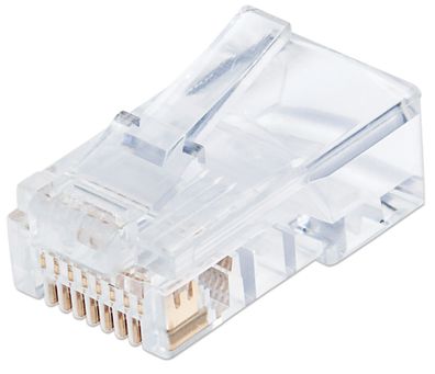 Intellinet 790512 Intellinet Modularstecker RJ45 Cat5e UTP 3-Punkt 100 Stk