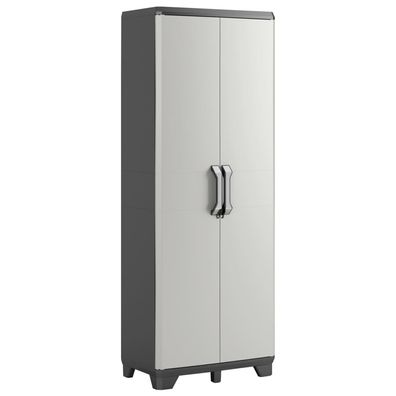 Keter Mehrzweckschrank Gear Schwarz und Grau 182 cm