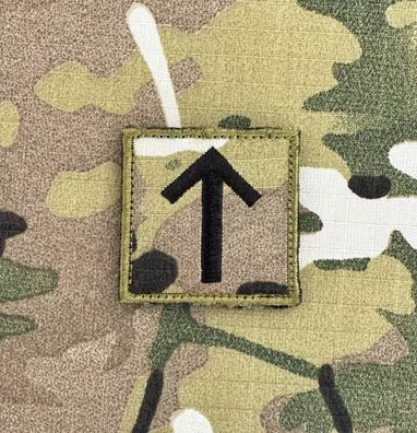 Patch Tiwaz Rune v.2 Multicam Schwarz, Wikinger Aufnäher Morale Valhalla Drakkar Odin