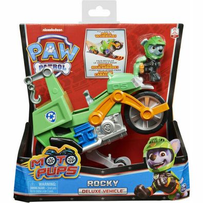 Spin Master 36194 - Paw Patrol Moto Pups Rockys Motorrad mit Spielfigur