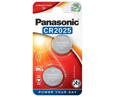 Panasonic Lithium CR2025 Knopfzelle 2er Blister