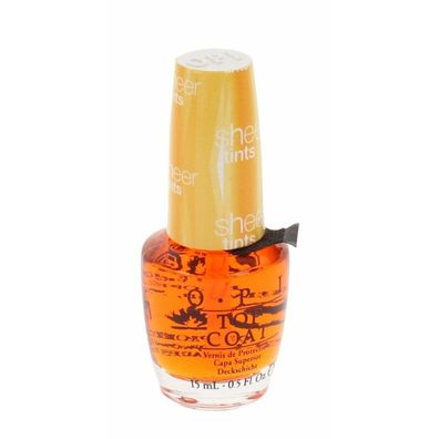 OPI Sheer Tints Top Coat - 15ml - I'm Never Amberrassed NTS01