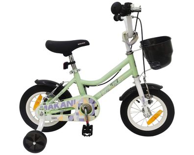 Makani Kinderfahrrad 12 Zoll Pali Stützräder Klingel Sitz und Lenker verstellbar