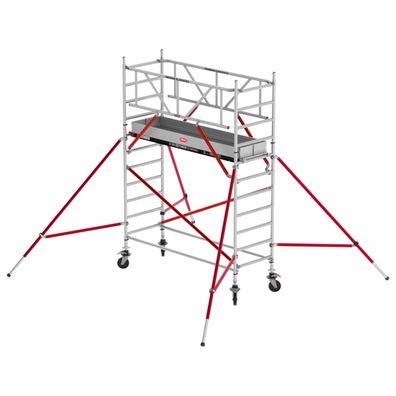 Altrex Fahrgeruest RS Tower 51 Plus Aluminium 0,90m breiter Rahmen mit Holz-Plattfor