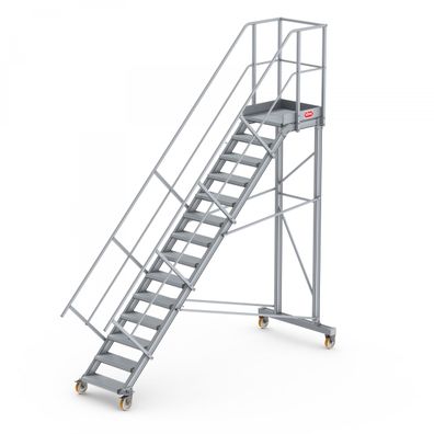 Altrex Podesttreppe fahrbar 45EUR 14 Stufen